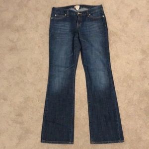 Gap size 4/27 curvy flare dark jeans